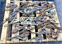 30 Assorted Wire & Cable Clamps & Pullers