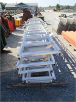Stack of Aluminum Safety Ladders (1230)