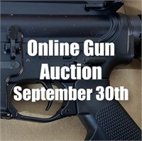Online Gun Auction September 30th!