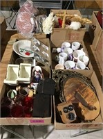 6 Boxes-Misc Kitchenware, Wall Art/Décor, Mugs &