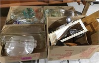 4 Boxes-Glass, Bakeware, Misc.