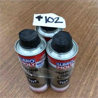 3 Cans Of Lubricant Moly Oil Additive