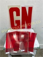 Lot of Acrylic Sign Letters