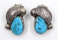 Dan Simplicio Zuni Turquoise & Sterling Earrings