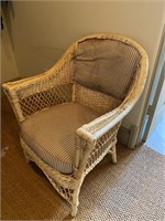 Vintage Wicker Arm Chair