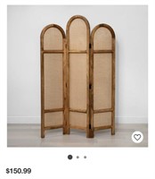 Opalhouse 3-fold wooden room divider screen