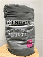 Gray adult weighted blanket, 12 lb, 48 x 72 inches