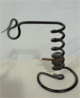 8 Pc. Primitive Iron Candle Hangers & Holders
