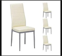 Set of 4 unassembled modern dining chairs in box