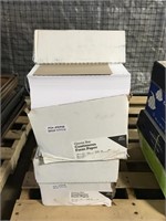 Two boxes of 2700 sheet Green Bar form paper