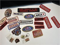 Race patches, various patches, key ring, Bobby
