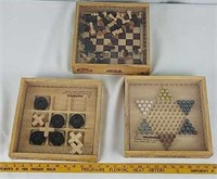 3 Game Boards, Chinese Checkers, Chess/Checkers,