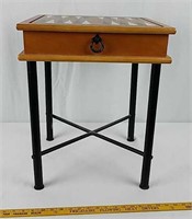 Wooden Table with Chess/Checkers/Backgammon