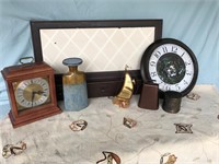 Pottery Barn Organizer, Vase, Clocks and More