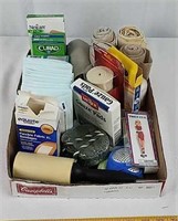 Miscellaneous Bathroom Items, Bandages,Tweezers.