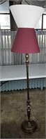 Metal Brass Colored Floor Lamp, 2 Shades,