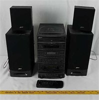 Zenith Stereo System, 4 speakers, 7 CD Changer
