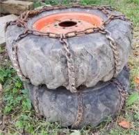 Bobcat Tire with chains