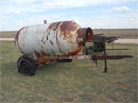 Anhydrous Tank on Single Axle Bumper Pull