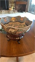 Oriental painted bowl
