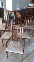 6- Broyhill mid century dining chairs