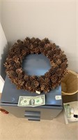 Authentic pine comb wreath