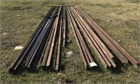 30’ Steel Railroad Rails, 17 times the Bid Price