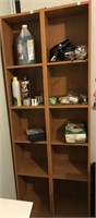 STORAGE SHELVES WITH CONTENTS