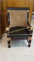 Bamboo & Wicker Woven Living Room Chair
