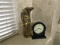 Resin Sterling & Nobel FAMILY Clock, Gold Angel