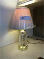 Boudoir Lamp - Glass with Column Design
