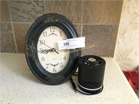 Battery Operated Clock & Mini Speaker
