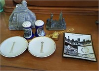 Tourist Souvenirs - S&P, Porcelain Pin Trays, Etc