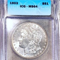 1903 Morgan Silver Dollar ICG - MS64