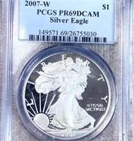2007-W Silver Eagle PCGS - PR 69 DCAM
