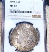 1903 Morgan Silver Dollar NGC - MS62