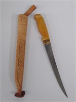J. Marttiini Fillet Knife in Sheath-made Finland