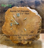 Tree Trunk Clock