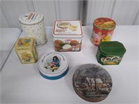 7 Collectable Tins