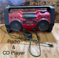 Portable Job Site Radio / CD Player