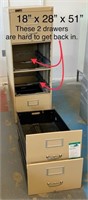 4 Drawer Steel File Cabinet (some damage)
