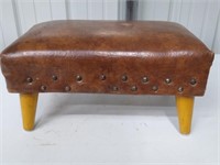 Leather Foot Stool-17" x 10"