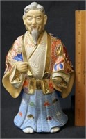Japanese Man Pottery Statue
