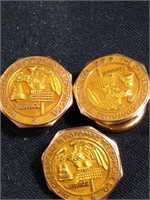 3-10kt gold service pins 5.7g