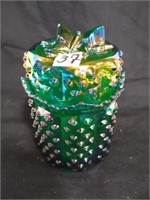 Fenton Butterfly Covered candy dish
