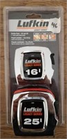 2-pc Lufkin Legacy Series Tape Measure, 16' & 25'