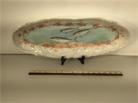 Vintage Fish platter, 20.5 inches wide, B&D crown