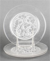 Lalique "Marienthal" Glass Plates, 3