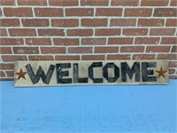 Welcome wood  Sign