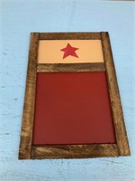 Chalk Board with Star Red